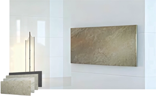 Emisores radiantes de magnetita molida